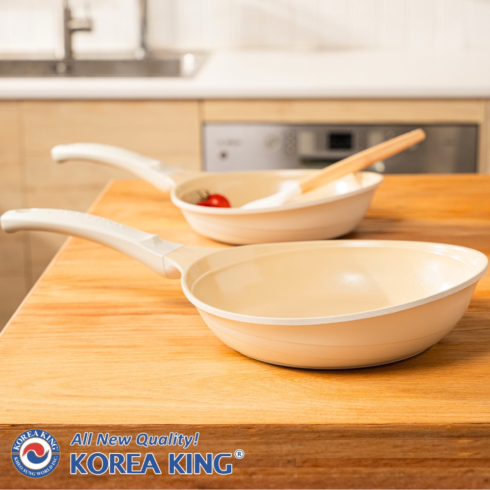 韓國 Korea King | Colormic 極輕美型陶瓷不沾平底鍋24cm◉70B006
